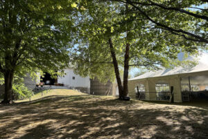 driveway view of barn
